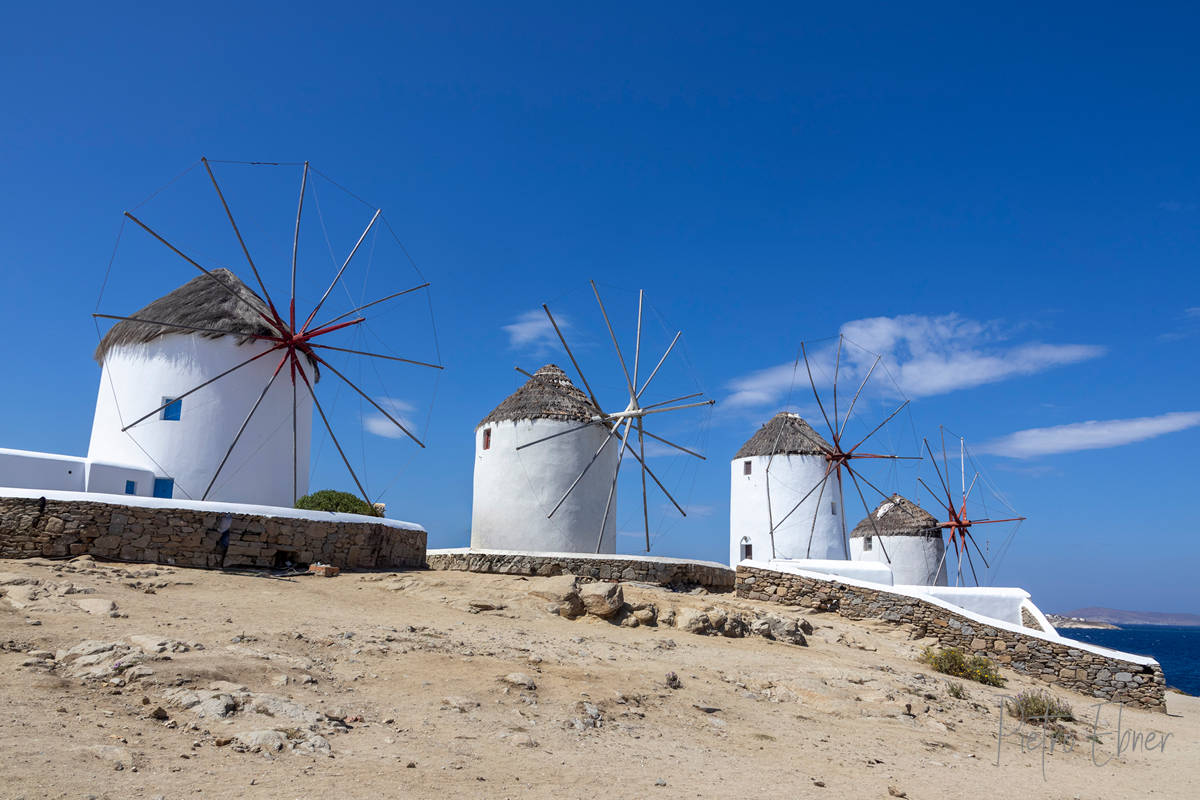 The windmills in Mykonos