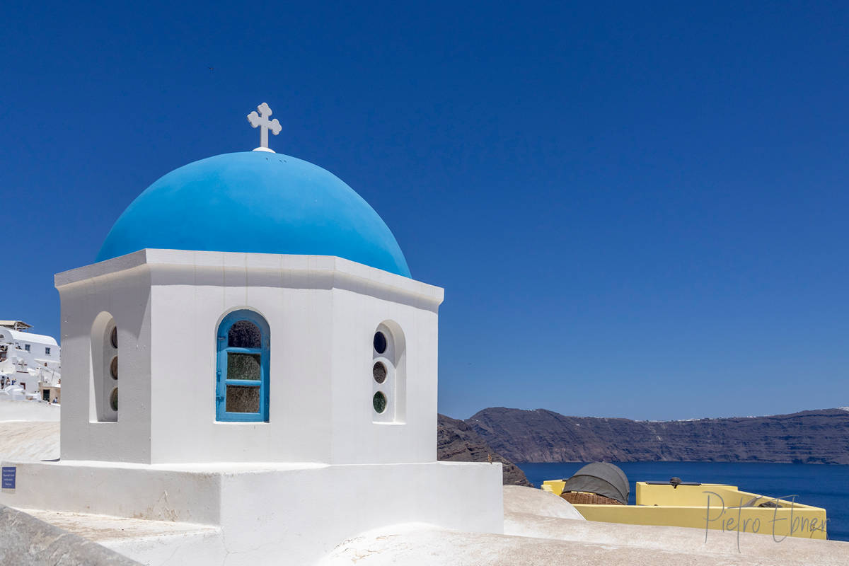 Blue domes in Oia