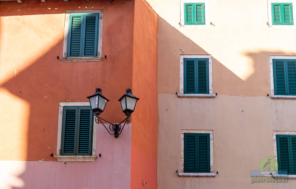 Houses and windows in Rovinj