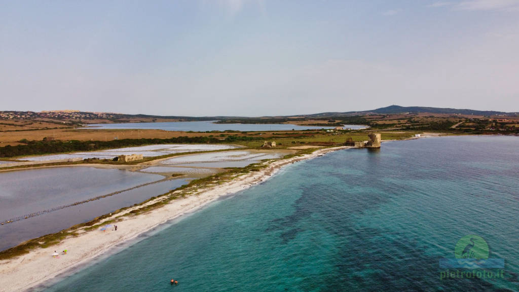 La spiaggia della saline dal drone