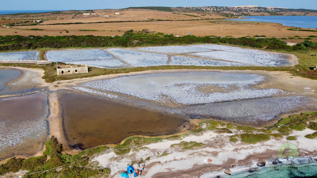 La spiaggia della saline dal drone