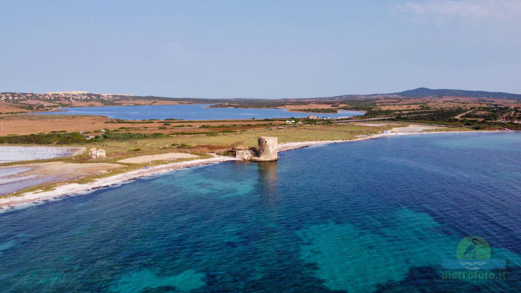 La spiaggia della saline dal drone