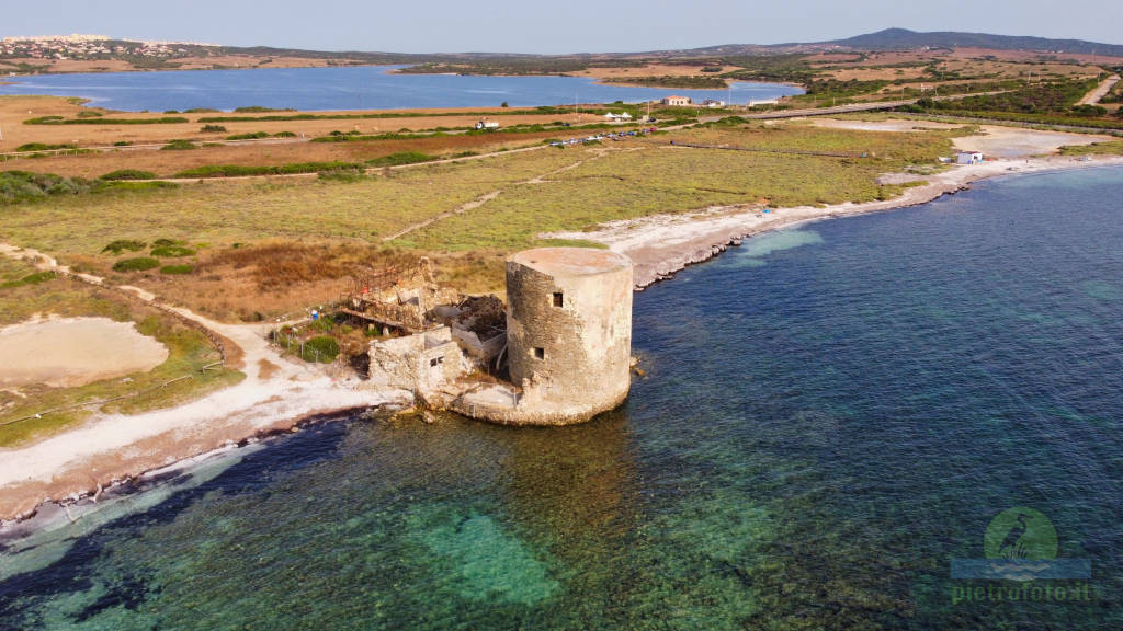 La spiaggia della saline dal drone