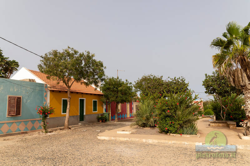 Typical houses in Boa Vista Capo Verde