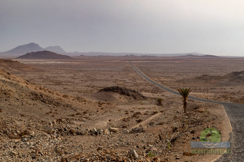 The desert landscape of Boa Vista Cabo Verde