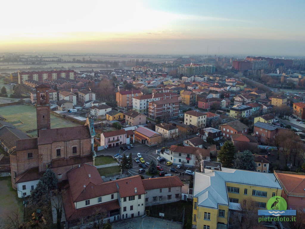 Pieve Emanuele dal drone