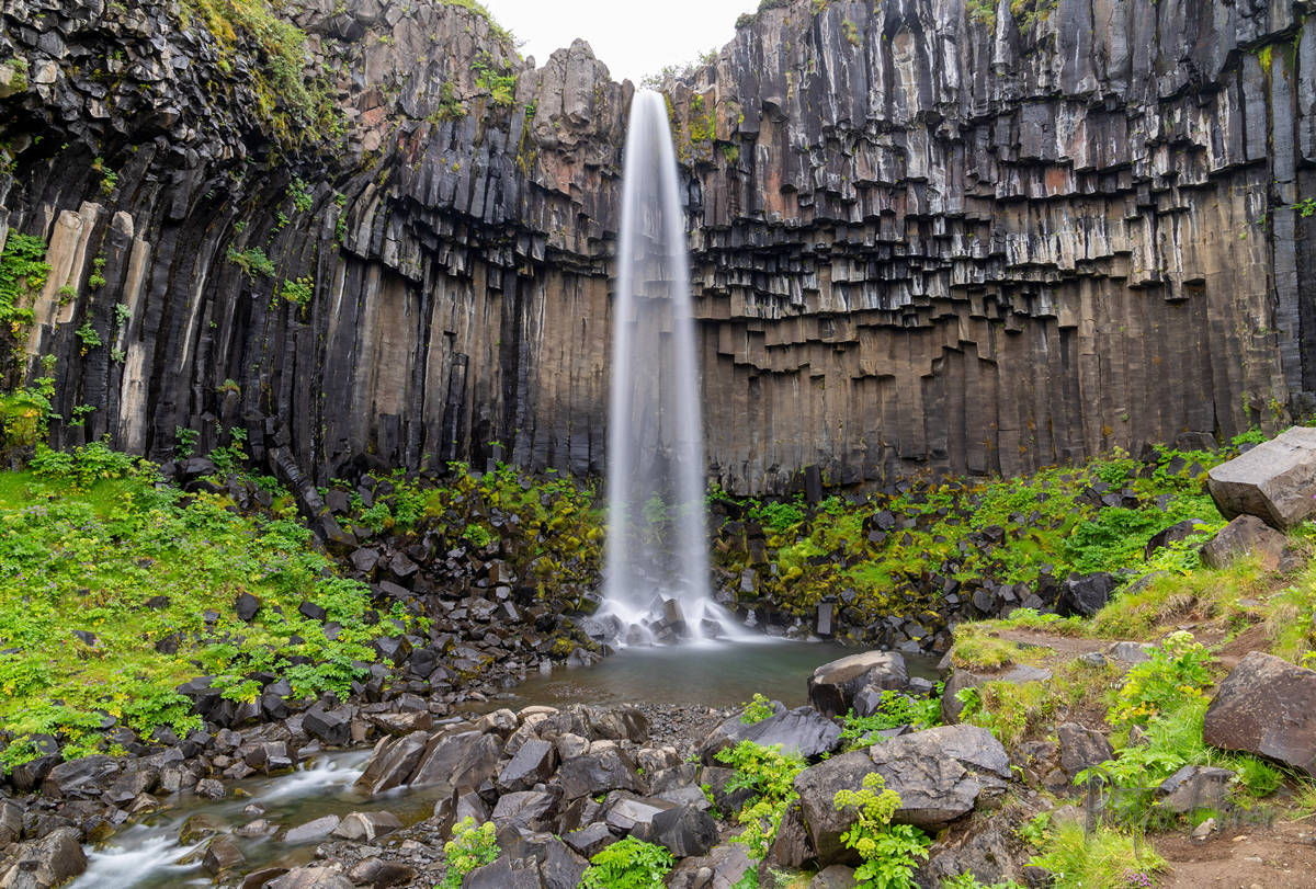 Svartifoss waterfalls