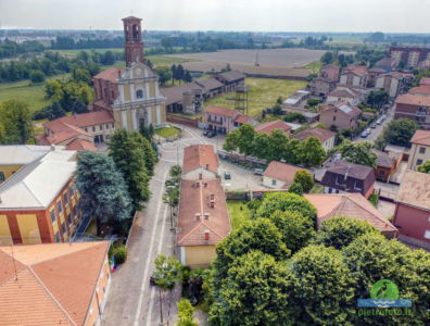 Pieve Emanuele dal drone