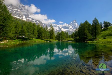 Lago blu del Cervino