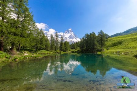 Lago blu del Cervino