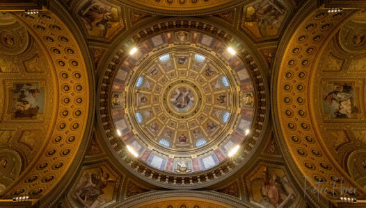Inside Stephen basilica in Budapest