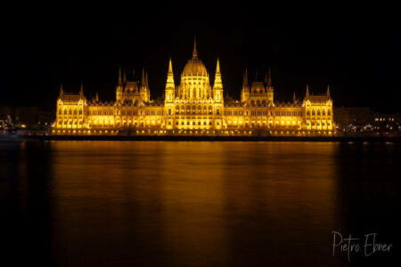 Night view of the Budapest Parliament