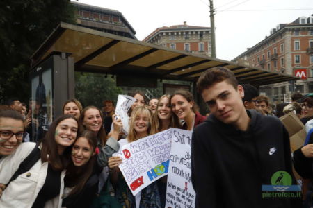Sciopero per il clima a Milano
