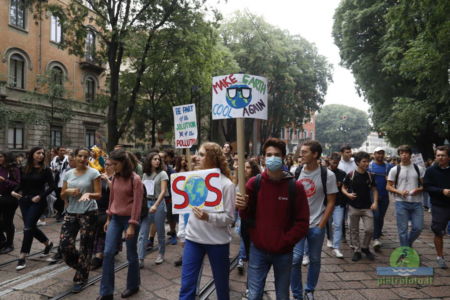 Sciopero per il clima a Milano