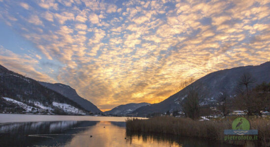 Tramonto sul lago di Endine Gaiano