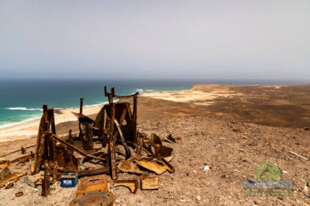 Riuns of a lighthouse in Boa Vista Capo Verde