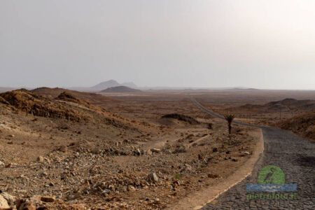 The desert landscape of Boa Vista Capo Verde