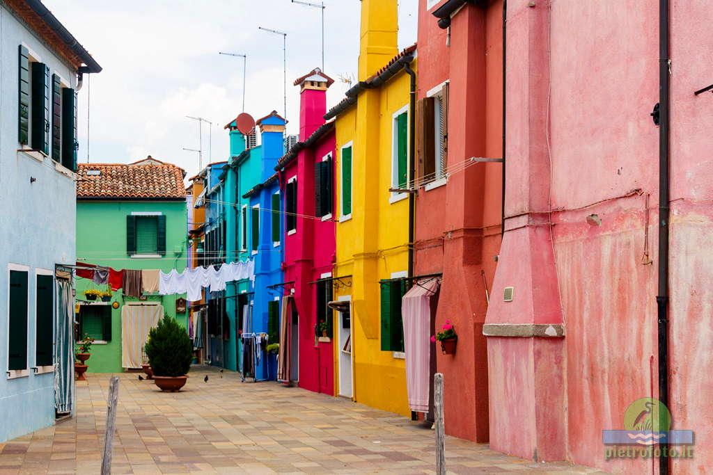 Le case colorate di Burano