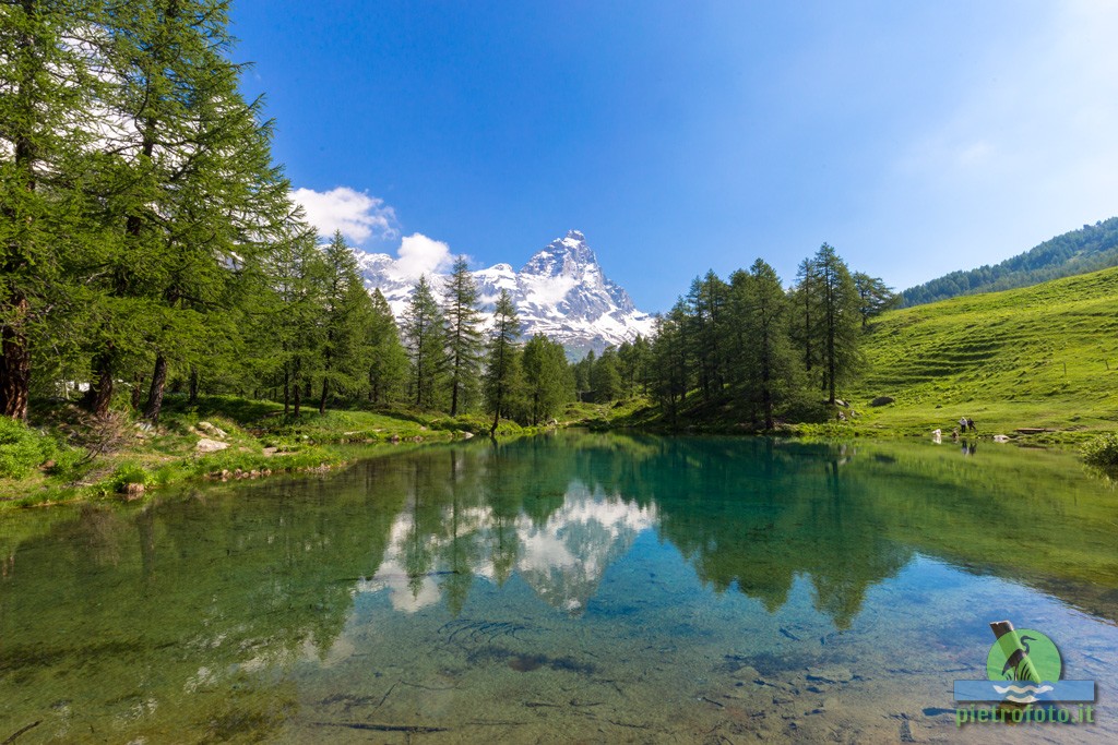 Lago blu di Cervinia