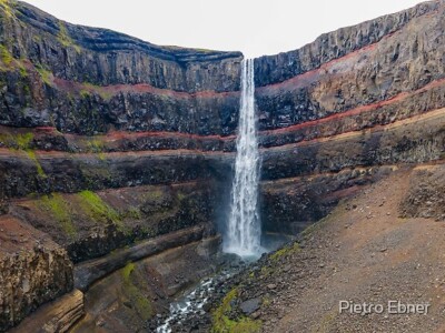 Hengifoss waterfall