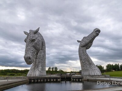 The Kelpies horses